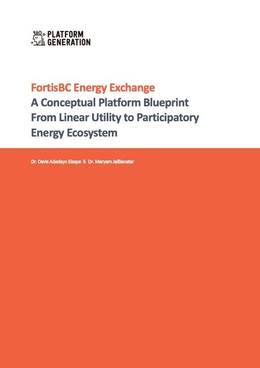 Cover of FortisBC Energy Exchange: A Conceptual Platform Blueprint